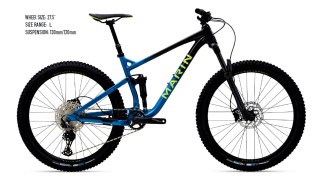 Marin Rift Zone 2 Czarny Niebieski Neonowy 27,5" L 2022