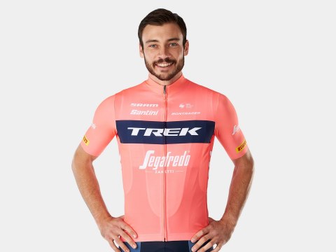 Santini Trek Segafredo Men's Team Replica Training Jersey Apparel L Radioactive Coral