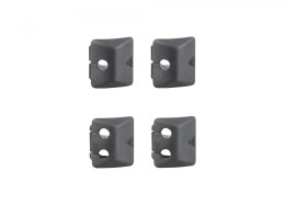 Trek Head Tube Square Plug Pack of 4 Zestaw zatyczek kwadratowych Czarny