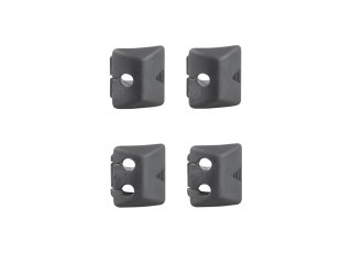 Trek Head Tube Square Plug Pack of 4 Zestaw zatyczek kwadratowych Czarny