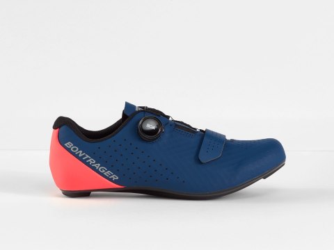 Rowerowy but szosowy Bontrager Circuit 38 Nautical Navy/Radioactive Coral