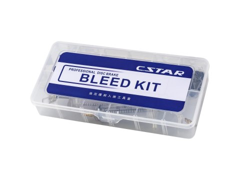 C-Star Hydraulic Disc Brake Bleed Kit Hydraulic Brake Bleed Kit Biały