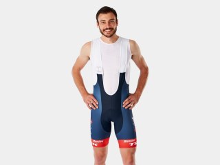 Santini Trek Segafredo Men's Team Replica Race Bib Short Apparel 2xl Ciemnoniebieski