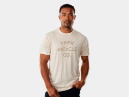 T-Shirt Trek Bicycle Tonal Unisex XL Kremowy