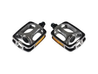 Trek Hybrid Pedal Set 9/16 cala 15 mm Srebrny/Czarny