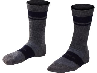 Trek Race Crew Cushioned Merino Wool Cycling Sock S Szary