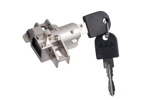 AXA Bosch 2 Downtube Battery Lock & Removeable Key Bosch 2 Downtube Battery Srebrny