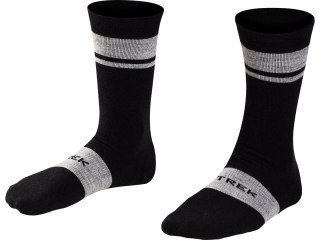 Trek Race Crew Cushioned Merino Wool Cycling Sock L Czarny