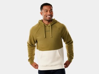 Trek Color Block Logo Unisex Hoodie 2XL Olive/Cream