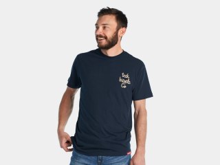 Trek Check Script Unisex T-Shirt M Granatowy