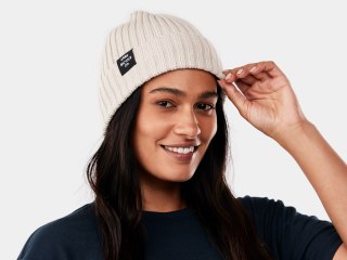 Trek Label Fisherman Beanie UNIW Kremowy