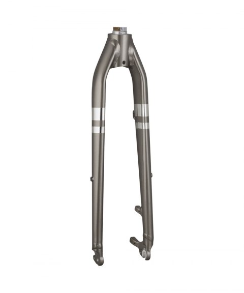 Trek 2021 Verve Aluminum 700c Disc Rigid Forks 199mm, 45mm Metaliczny ciemnoszary Gunmetal