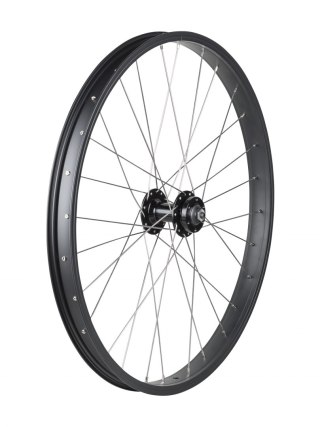 Trek Kids' 28 Hole 24" 6-Bolt Disc Wheel Front Czarny satynowy