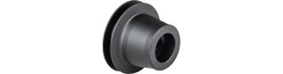 Hubcap Bontrager 240 End Cap Non-Drive 12mm Black Front