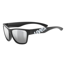 Okulary Uvex Dziecięce Sportstyle 508 (Czarny Mat Mirror Srebrny)