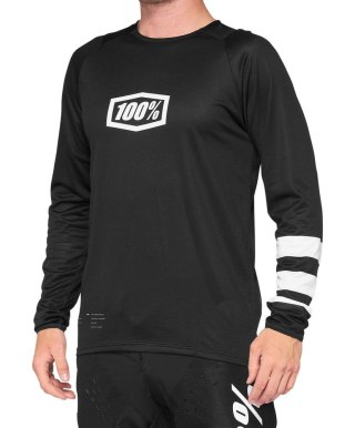 Koszulka 100% R-Core Longsleeve Black White M