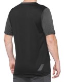 Koszulka 100% Ridecamp Krótki Rękaw Charcoal Black S