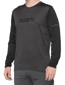 Koszulka 100% Ridecamp Longsleeve Black Charcoal S