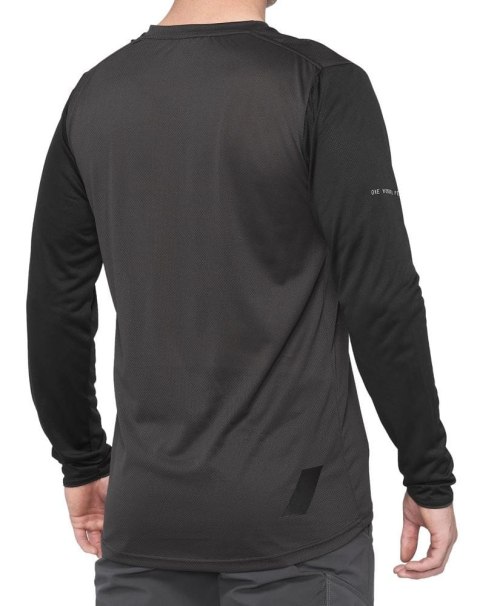 Koszulka 100% Ridecamp Longsleeve Black Charcoal S