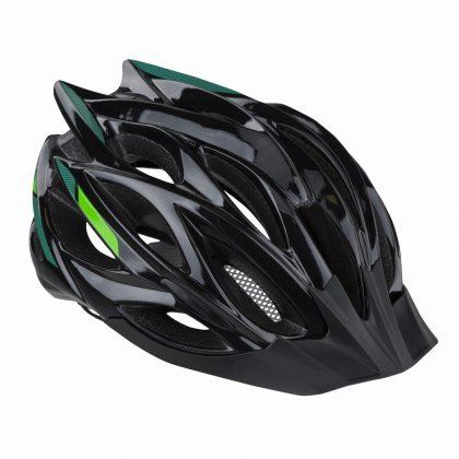 Kask Kellys Dynamic Czarno Zielony M/L