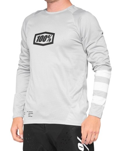 Koszulka 100% R-Core Longsleeve Vapor White L