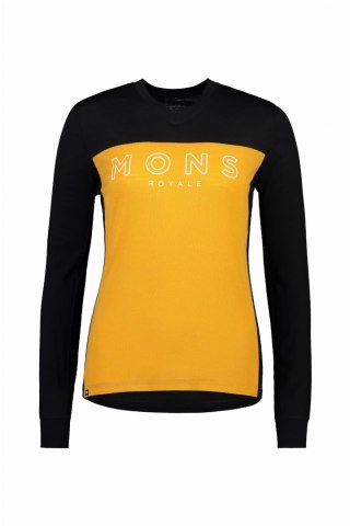 Longsleeve Mons Royale OL Black Gold Damski S