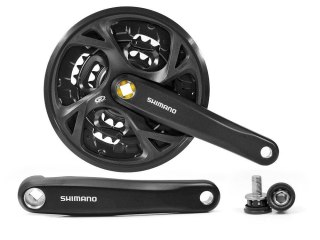 Mechanizm Korbowy Shimano FC-371 9rz 48X36X26 czarny 170mm