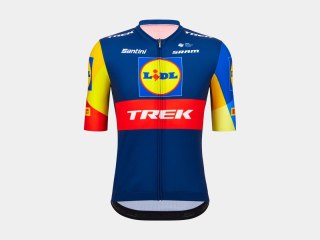 Koszulka Santini Trek Replica XS niebieski/żółty