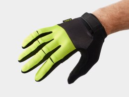 Rękawiczki rowerowe unisex z pełnymi palcami i wkładkami żelowymi Trek Circuit Twin Gel L Żółty Radioactive