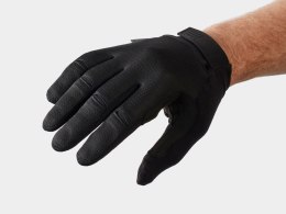 Rękawiczki rowerowe unisex z pełnymi palcami i wkładkami żelowymi Trek Circuit Twin Gel L Czarny