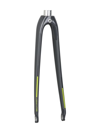 Trek 2019 Domane AL 700c Rigid Forks 270mm, 53mm Czarny Solid Charcoal/Volt