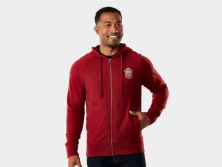 Trek Fun Badge Unisex Hoodie S Ciemnoczerwony 2023