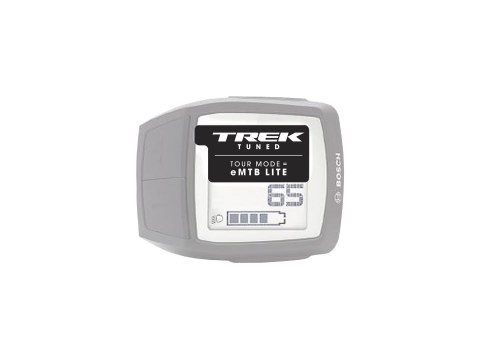 Trek eMTB Lite Tune Cling Sticker for Bosch Display Clear