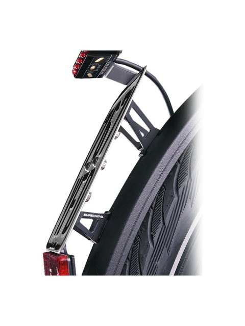 Supernova License Plate Holder & Taillight Czarny