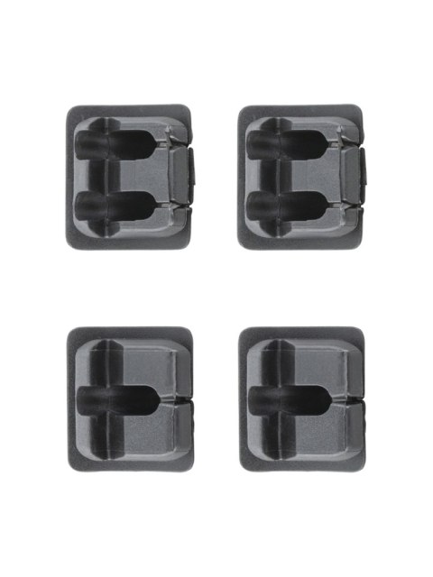 Trek Head Tube Square Plug Pack of 4 Zestaw zatyczek kwadratowych Czarny