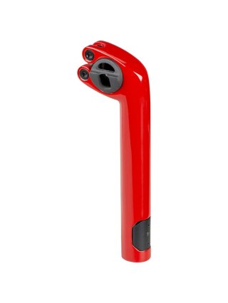 Dobrana kolorystycznie wewnętrzna nasadka masztu podsiodłowego Trek Domane SLR z włókna węglowego Aero x 200mm x 20mm Viper Red