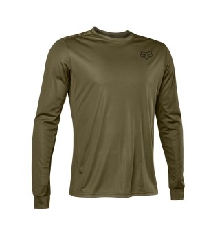 Jersey Fox Racing Ranger LS Font Large Olive Green