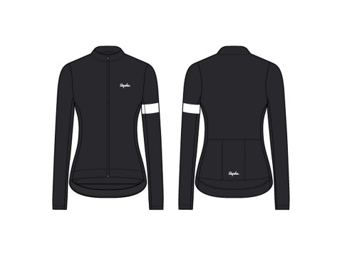 Jersey Rapha 24 Core Thermal Long Sleeve Women Large Black