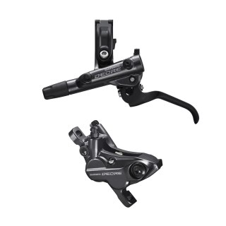 SHIMANO DEORE Hamulec (zestaw) BRM6120KTBLM6100 Lewa strona/przód Metaliczny bez radiatora Bez adaptera do widelca Post Mount 10