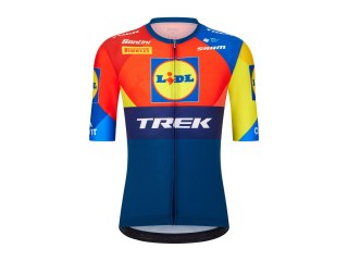 Jersey Santini Trek Replica Large Blue/Yellow