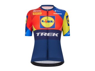 Jersey Santini Trek Replica Women Small Blue/Yellow