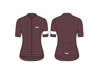 Koszulka Rapha 25 Core damska XL Fudge/biała