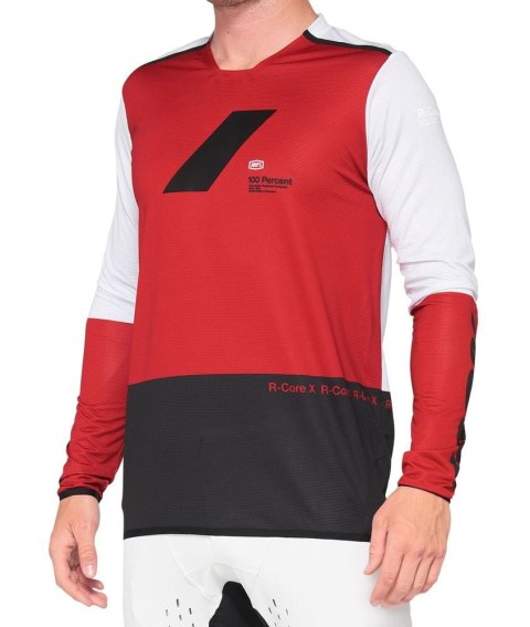 Koszulka 100% R-Core X Longsleeve Cherry Black (S)