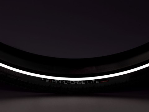 Opona Bontrager H2 Hard-Case Lite 700x38c czarna odblaskowa