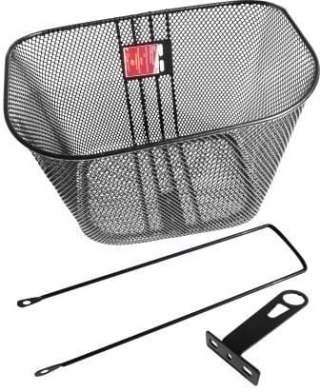 Koszyk rowerowy przedni HT-009 26"-28" Czarny
