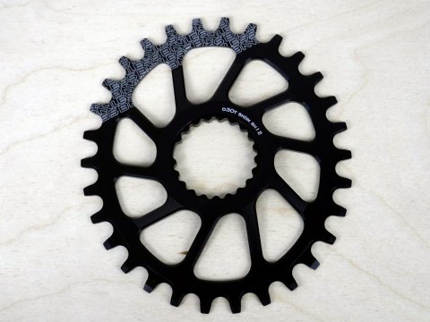 Zębatka owalna Shimano Direct Mount SH12 (M7100/M8100) [70], rozmiar 30t, kolor czarny