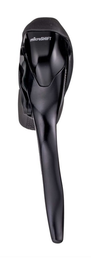 Klamkomanetka Microshift Advent X Lewa 1 rzędowa Dual Control Czarna