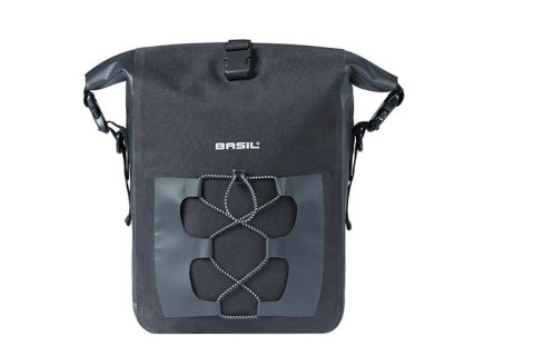 Sakwa pojedyncza Basil Navigator Waterproof Single Pannier Bag M 12-15 L Hook On System Wodoodporna Czarna