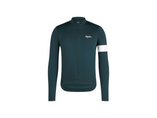 Jersey Rapha 25 Core Thermal LS Small Forest Green/White