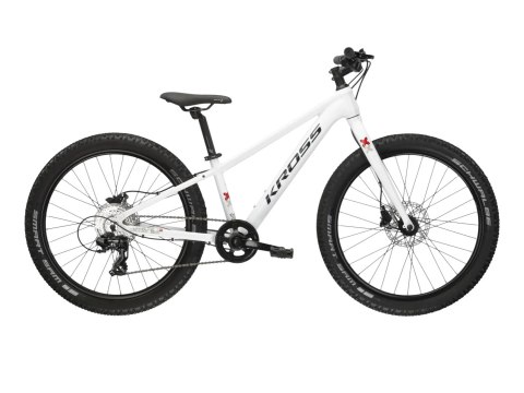 Kross Level Jr. 2.0 S 24″ Biały Czarny Połysk